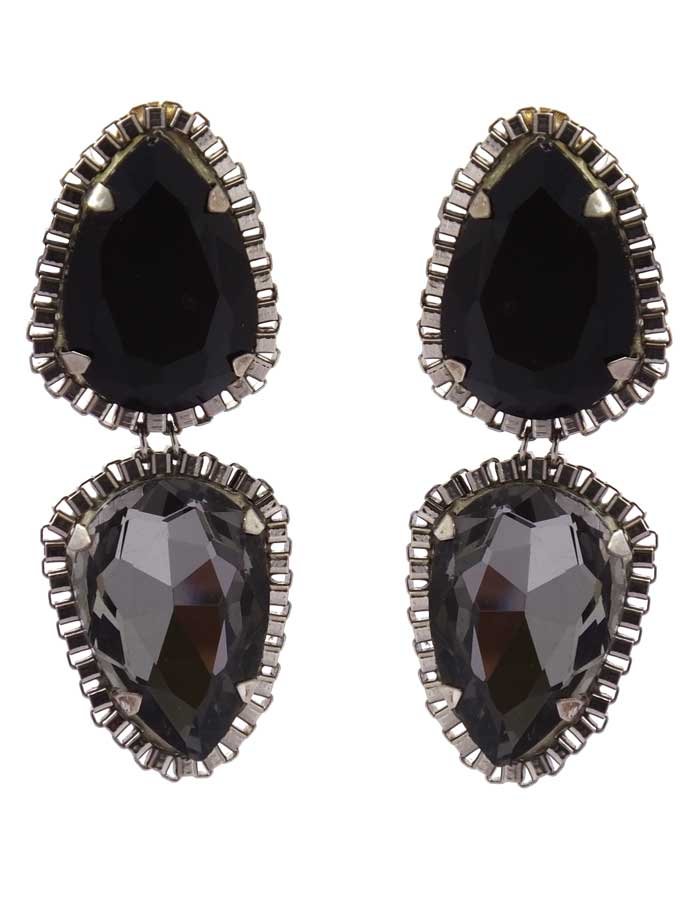 Crystal Blackberry earrings (RJE107)-0