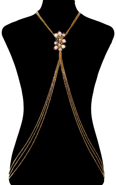 Pearly Floral Bodychain (RJMBJ70)-0
