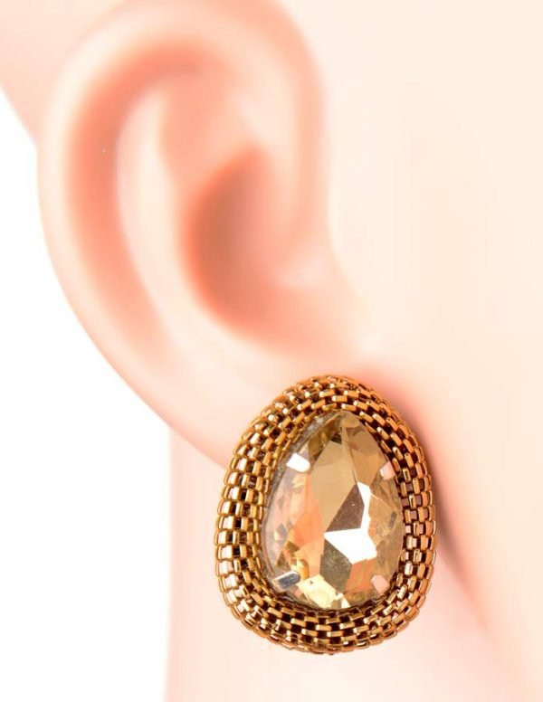 ''Golden Mesh Earrings'' (RJE402)-0