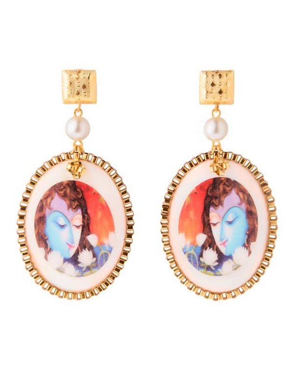 Divine Krishna Earrings (RJE538)-1545