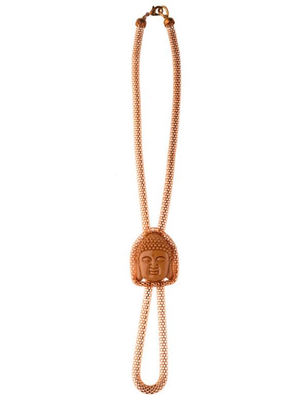 Lightbrown Buddha Necklace (RJN821)-1517