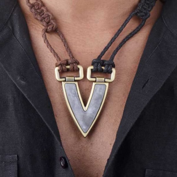 Warrior  Vest necklace   (RJMN9)-0